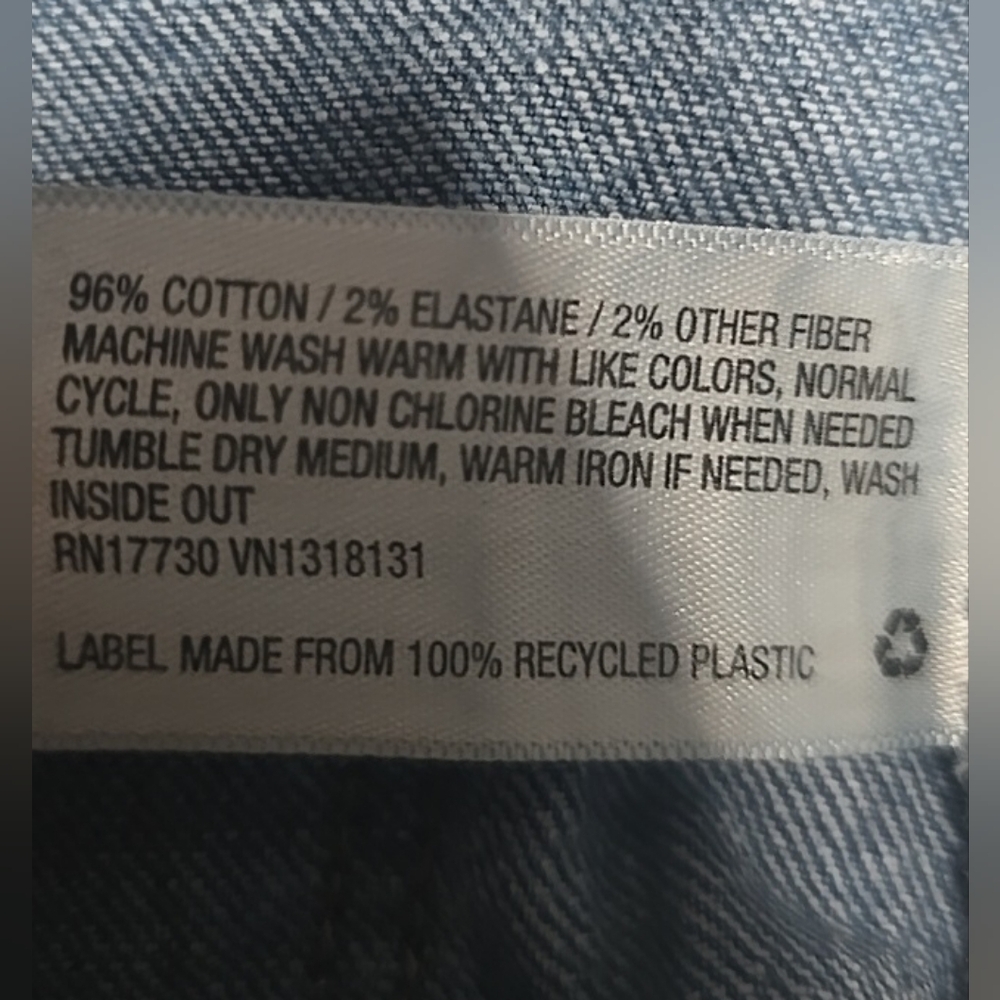 Art Class High Rise Wide Leg SWIRL Jeans Light And Dark Blue Wash Girls Size 10 - Picture 8 of 11